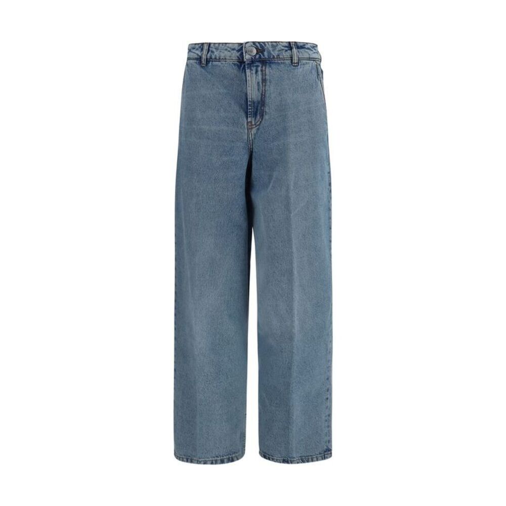 Ami Paris Blue Cotton Jeans Women's Denim